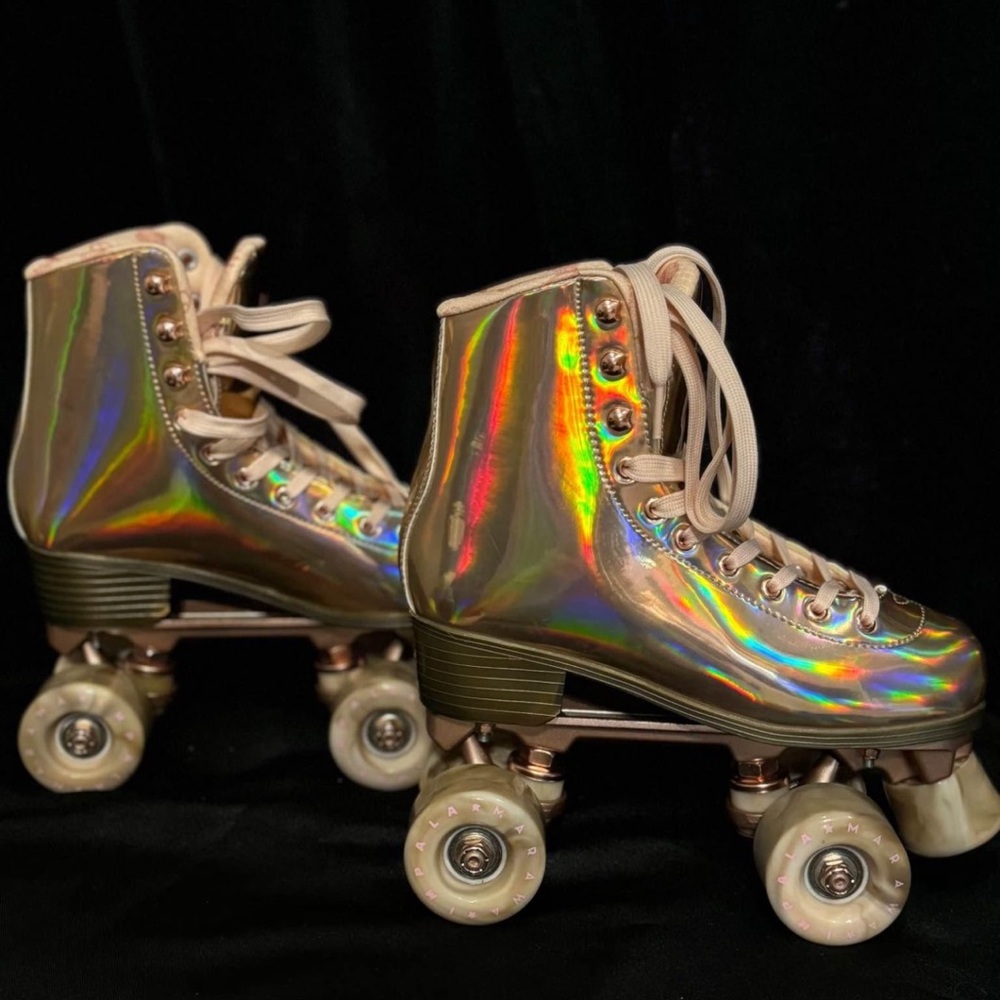 Holographic Roller Skates